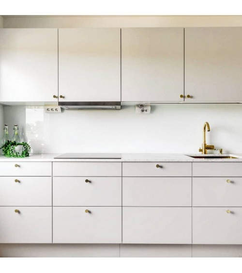 Gałka meblowa DALBY mosiężna polerowana nielakierowana BESLAG DESIGN