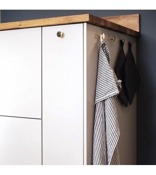 Gałka meblowa DALBY mosiężna polerowana nielakierowana BESLAG DESIGN