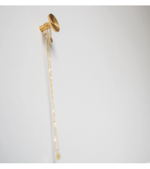 Wieszak meblowy STURE mosiężny szczotkowany nielakierowany BESLAG DESIGN