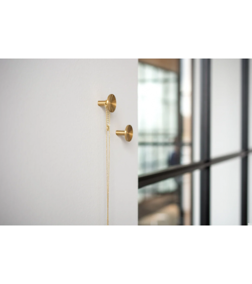 Wieszak meblowy STURE mosiężny szczotkowany nielakierowany BESLAG DESIGN