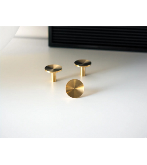 Gałka meblowa STURE mosiężna szczotkowana nielakierowana BESLAG DESIGN