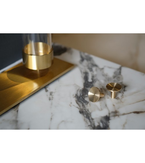 Gałka meblowa STURE mosiężna szczotkowana nielakierowana BESLAG DESIGN