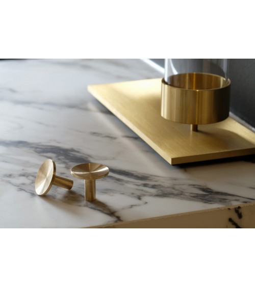 Gałka meblowa STURE mosiężna szczotkowana nielakierowana BESLAG DESIGN