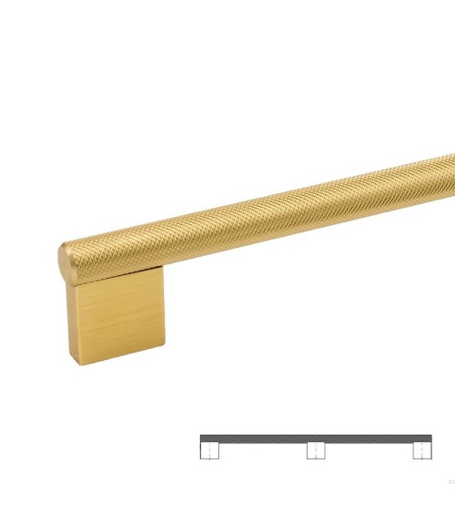 Uchwyt do mebli złoty szczotkowany Graf Big VIEFE