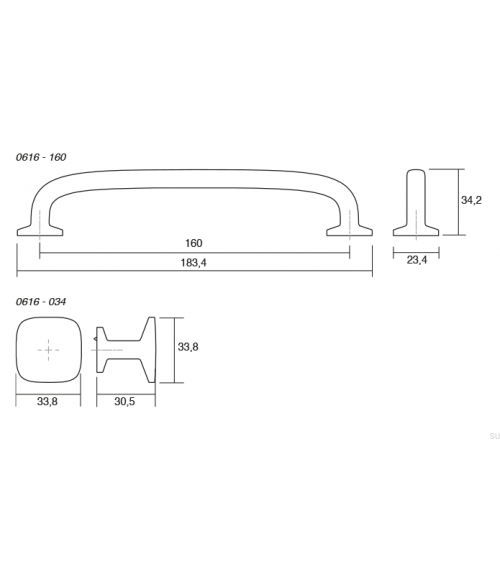 Gałka meblowa Quart Big Rustykalna Złota VIEFE